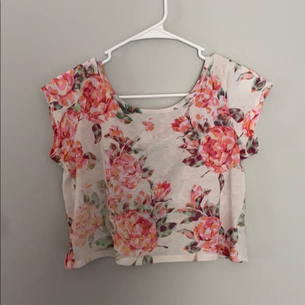 Flowery crop top